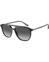 Giorgio Armani - Ar8179 5026T3 Sunglasses Acetate Pilot Polarized Shaded - Lyst