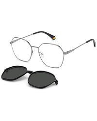 Polaroid - Pld 6183/Cs V81/M9 Sunglasses Steel Geometric Polarized - Lyst