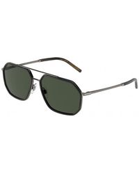 Dolce & Gabbana - Dg2285 13359A Sunglasses Metal Pilot Polarized - Lyst