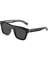 Dolce & Gabbana - Dg4420 501/87 Sunglasses Acetate Squared Normal - Lyst