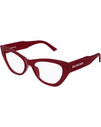 Balenciaga - Bb0449O 010 Optical Frames Acetate Transparent Cat Eye - Lyst