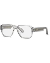 Philipp Plein - Vpp199M Plein Stud 06S8 Optical Frames Acetate Geometric - Lyst