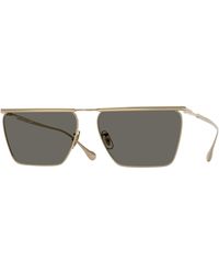 Oliver Peoples - X Jil Sander Ov1370St Edition 2 5035P2 Sunglasses Titanium Geometric Normal - Lyst