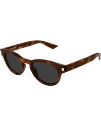 Saint Laurent - Sl 876 003 Sunglasses Acetate Round - Lyst