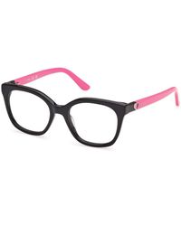 Guess - Gu50396 5 Optical Frames Acetate Round Normal - Lyst