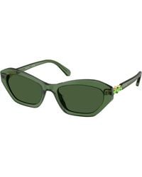 Swarovski - Sk6048 108571 Sunglasses Acetate Cat Eye Normal - Lyst