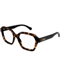 Chloé - Ch0272O 002 Optical Frames Acetate Transparent Squared - Lyst