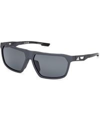 adidas Originals - Sp0096 02D Sunglasses Injected Smoke Squared Polarized - Lyst
