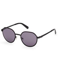 Guess - Gu00207 02Y Sunglasses Metal Round Normal - Lyst