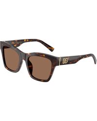 Dolce & Gabbana - Dg4512 502/73 Sunglasses Acetate Squared Normal - Lyst
