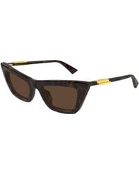 Bottega Veneta - Bv1446S 002 Sunglasses Acetate Cat Eye - Lyst