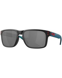 Oakley - Oo9102 Holbrook 9102Y2 Sunglasses Plastic Squared Mirrored Prizm - Lyst