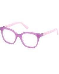 Guess - Gu50397 83 Optical Frames Acetate Squared Normal - Lyst