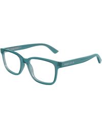 McQueen - Am0541O 010 Optical Frames Acetate Transparent Squared - Lyst