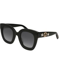 Gucci - Gg0208S 001 Sunglasses Plastic Squared Normal - Lyst