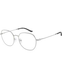 Emporio Armani - Ea1174D 3015 Optical Frames Metal Round Normal - Lyst