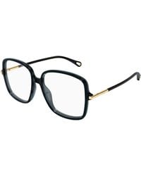 Chloé - Ch0399O 001 Optical Frames Acetate Transparent Squared - Lyst
