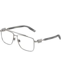 Dolce & Gabbana - Dg1368 05 Optical Frames Metal Transparent Pilot Normal - Lyst