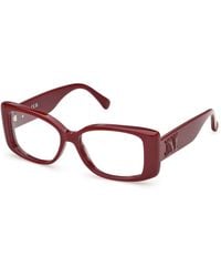 Max Mara - Mm5250 69 Optical Frames Acetate Squared Normal - Lyst