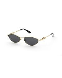 Twinset - Stw150 300 Sunglasses Metal Smoke Geometric Normal - Lyst
