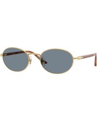 Persol - Po1018S Ida 113256 Sunglasses Metal Round Normal - Lyst