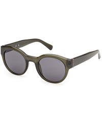 Guess - Gu00298 96A Sunglasses Injected Smoke Round Normal - Lyst