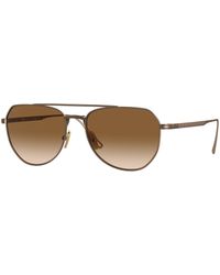 Persol - Po5003St 800351 Sunglasses Titanium Pantos Normal Shaded - Lyst