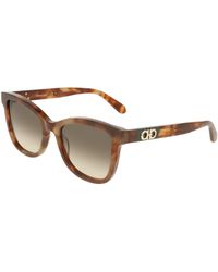 Ferragamo - Sf2108S 225 Sunglasses Acetate Squared Normal - Lyst