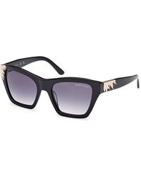 Guess - Gm00024 01B Sunglasses Acetate Smoke Squared Normal - Lyst
