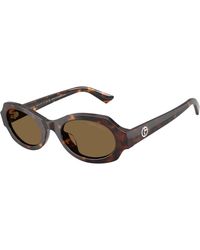 Giorgio Armani - Ar8245Hu 587973 Sunglasses Acetate Geometric Normal - Lyst