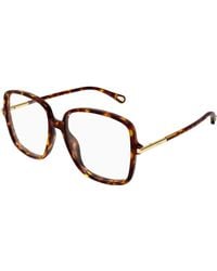 Chloé - Ch0399O 002 Optical Frames Acetate Transparent Squared - Lyst