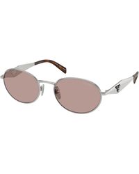 Prada - Pr D57S 1Bc20I Sunglasses Metal Round Normal - Lyst