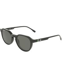 Lacoste - L4008 Clip 001 Sunglasses Bio-Injected Smoke Squared Normal - Lyst