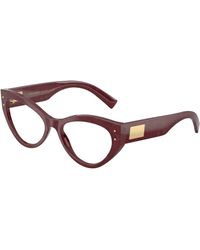 Dolce & Gabbana - Dg3403 3442 Optical Frames Acetate Transparent Cat Eye Normal - Lyst