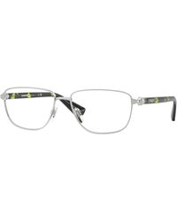 Burberry - Be1393 1005 Optical Frames Metal Squared Normal - Lyst