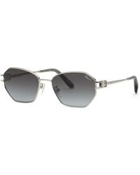 Chopard - Schm50S 579 Sunglasses Metal Smoke Geometric Anti-Glare Nuanced - Lyst