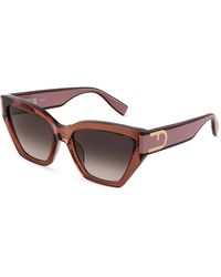 Furla - Sfu975V 805 Sunglasses Acetate Butterfly Normal Nuanced - Lyst