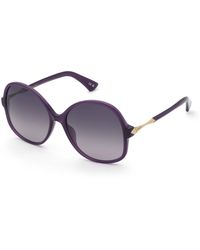 Nina Ricci - Snr480 096Z Sunglasses Acetate Smoke Geometric Normal Nuanced - Lyst