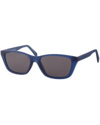 Italia Independent - 5918 Blu/Fumo Outlet Sunglasses Acetate Smoke Squared Polarized - Lyst