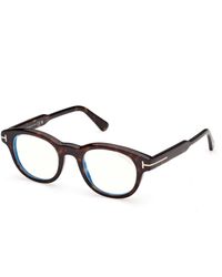 Tom Ford - Ft6121-B 052 Optical Frames Acetate Round Normal - Lyst