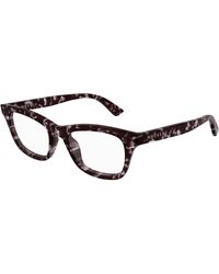 McQueen - Am0515O 008 Optical Frames Acetate Transparent Cat Eye - Lyst