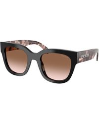 Prada - Pr C04S 28F90P Sunglasses Acetate Squared Normal Nuanced - Lyst