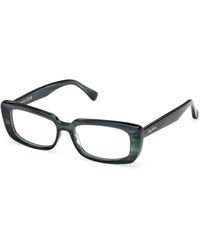 Max Mara - Mm5209 001 Optical Frames Acetate Squared Normal - Lyst