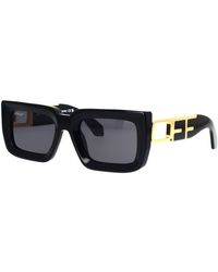 Off-White c/o Virgil Abloh - Oeri073 Boston 1007 Dark Sunglasses Acetate Squared Normal - Lyst