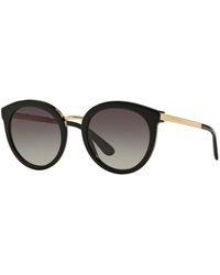 Dolce & Gabbana - Dg4268 501/8G Sunglasses Acetate Round Normal Shaded - Lyst