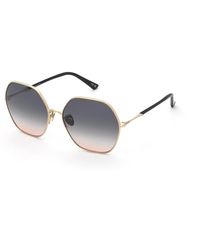 Nina Ricci - Snr482 300 Sunglasses Metal Smoke Geometric Normal Nuanced - Lyst