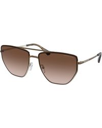 Michael Kors - Mk1126 Paros 101413 Sunglasses Metal Pilot Normal Shaded - Lyst