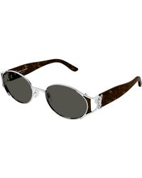 Saint Laurent - Sl M919 002 Sunglasses Metal Round - Lyst
