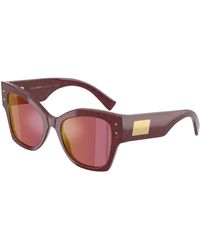 Dolce & Gabbana - Dg4478 3442D0 Sunglasses Acetate Cat Eye Mirrored - Lyst