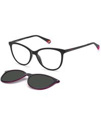 Polaroid - Pld 6138/Cs 807/M9 Sunglasses Plastic Cat Eye Clip-On - Lyst
